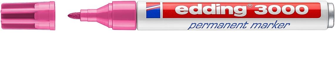 EAN 4004764008049 - Edding 3000 marcador permanente Punta redonda Rosa 10 pieza(s) imagen 1