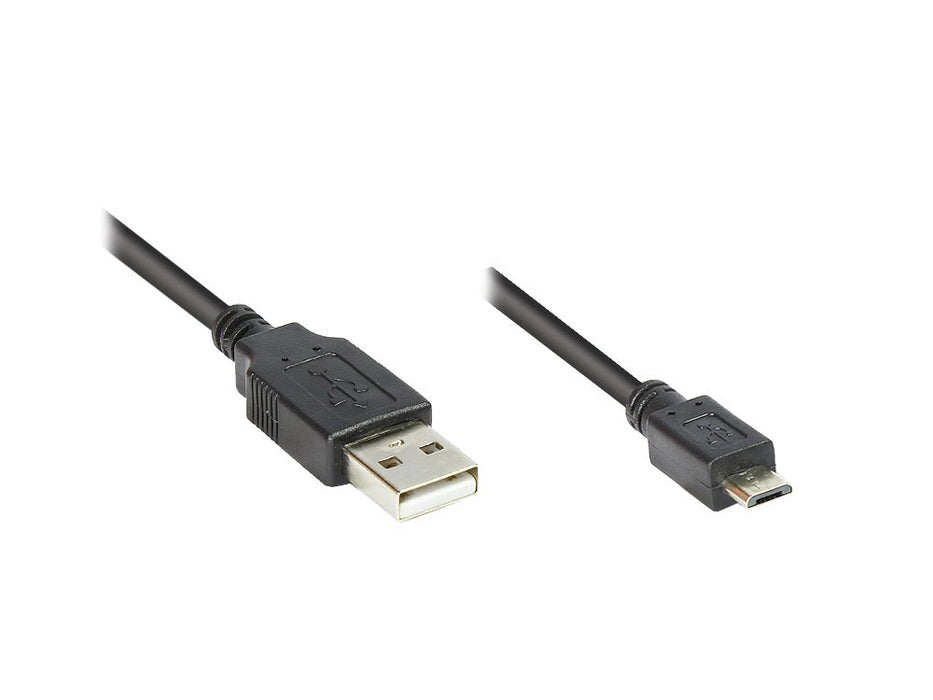 EAN 4014619383924 - Alcasa 2510-MB003 cable USB USB 2.0 0,3 m USB A Micro-USB B Negro imagen 1