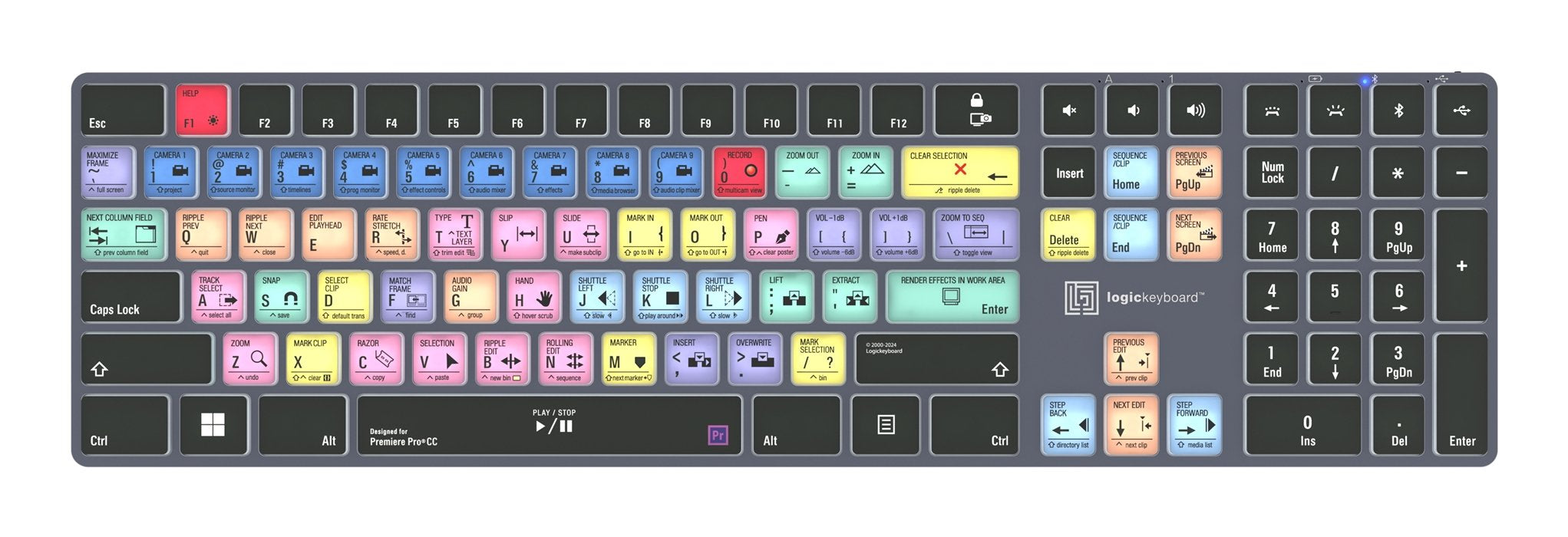 EAN 5707795023249 - Logickeyboard KB-PPROCC-TPC teclado Hogar / Oficina USB + Bluetooth QWERTZ Alemán Negro imagen 1