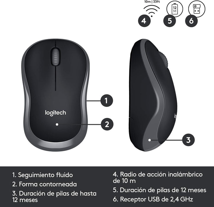 Teclado Español + Raton Logitech Mk330 Inalambrico 920-003978