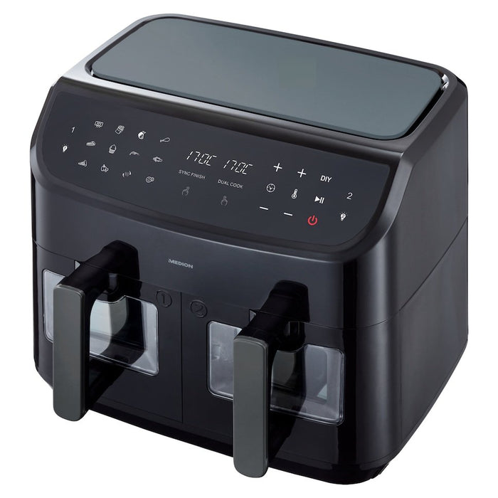 EAN 4061275214840 - MEDION LIFE P20 Doble 8,7 L 2600 W Freidora de aire caliente Negro imagen 6
