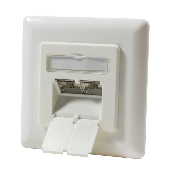 EAN 4052792027204 - LogiLink NP0021 toma de corriente RJ-45 Metálico, Blanco imagen 3