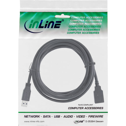 EAN 4043718288304 - InLine 35665 cable USB USB 3.2 Gen 1 (3.1 Gen 1) 5 m USB A 5 Gbit/s Negro imagen 2