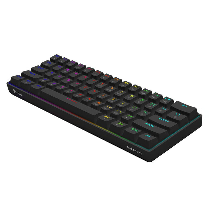 EAN 5901986049463 - Savio BLACKOUT X2 BROWN teclado Juego USB QWERTY Inglés internacional imagen 3