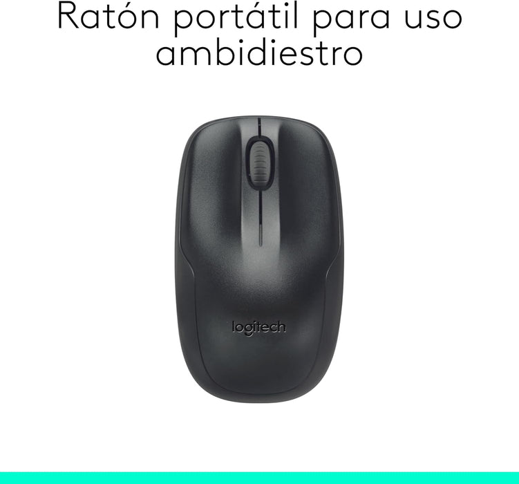 Teclado Ingles + Raton Logitech Mk220 Wireless Negro 920-003161