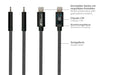 EAN 4014619881482 - Alcasa 2510-CL005S cable USB USB 2.0 0,5 m USB C USB C/Lightning Negro imagen 4