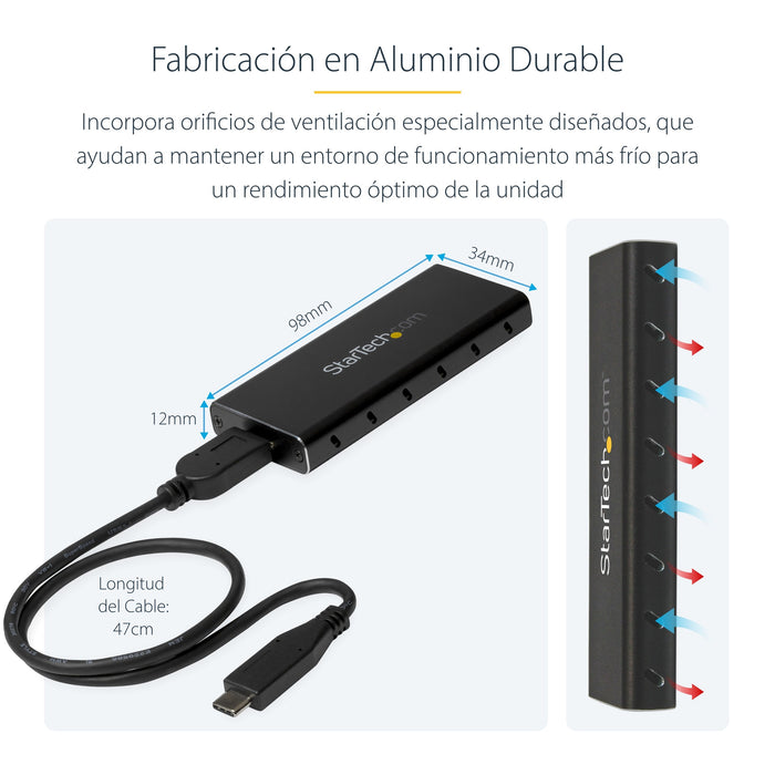 EAN 0065030864435 - StarTech.com SM21BMU31C3 caja para disco duro externo Caja externa para unidad de estado sólido (SSD) Neg imagen 10