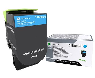 EAN 734646642583 - Lexmark 71B0H20 cartucho de tóner 1 pieza(s) Original Cian imagen 1