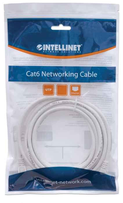 EAN 7666233419366 - Intellinet 341936 cable de red Blanco 0,5 m U/UTP (UTP) imagen 4