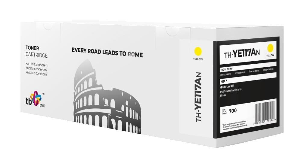 EAN 5902002121484 - TB Print TH-YE117AN cartucho de tóner 1 pieza(s) Compatible Amarillo imagen 1