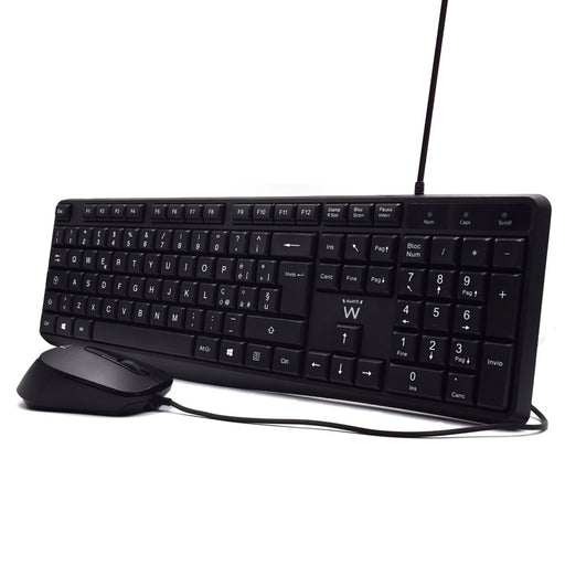 EAN 8052101430356 - Ewent EW3005 teclado Ratón incluido Oficina USB QWERTY Italiano Negro imagen 2