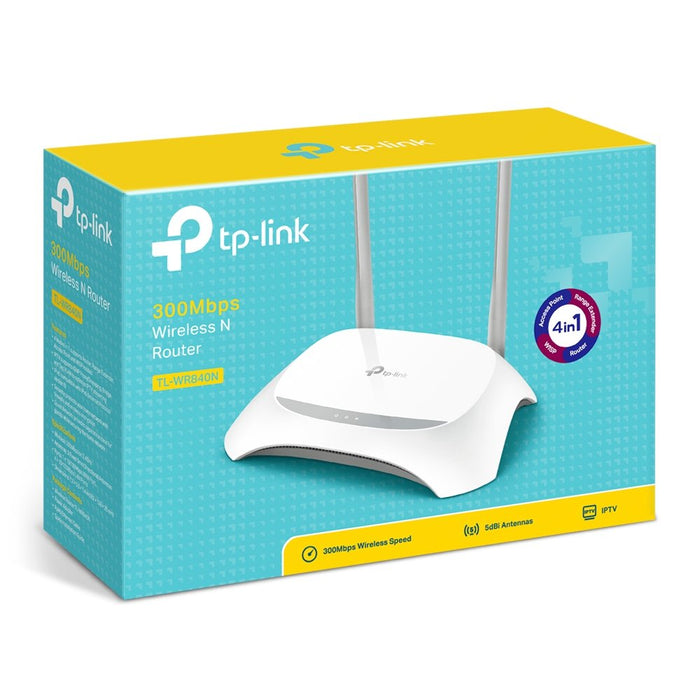 EAN 6935364070533 - TP-Link TL-WR840N router inalámbrico Ethernet rápido Banda única (2,4 GHz) Gris, Blanco imagen 4