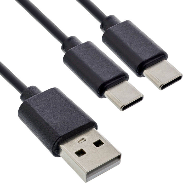 EAN 4043718318896 - InLine 35126 cable USB USB 2.0 0,5 m USB A 2 x USB C Negro imagen 1