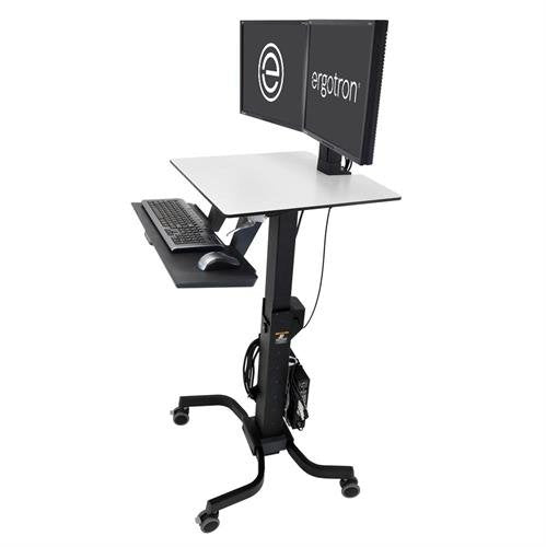 EAN 698833015898 - Ergotron WorkFit-C, Dual Sit-Stand Negro, Gris Panel plano Carro multimedia imagen 1