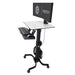 EAN 698833015898 - Ergotron WorkFit-C, Dual Sit-Stand Negro, Gris Panel plano Carro multimedia imagen 1