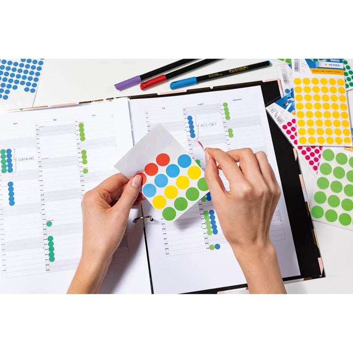 EAN 4008705022507 - HERMA 2250 etiqueta autoadhesiva Círculo Blanco 1280 pieza(s) imagen 4