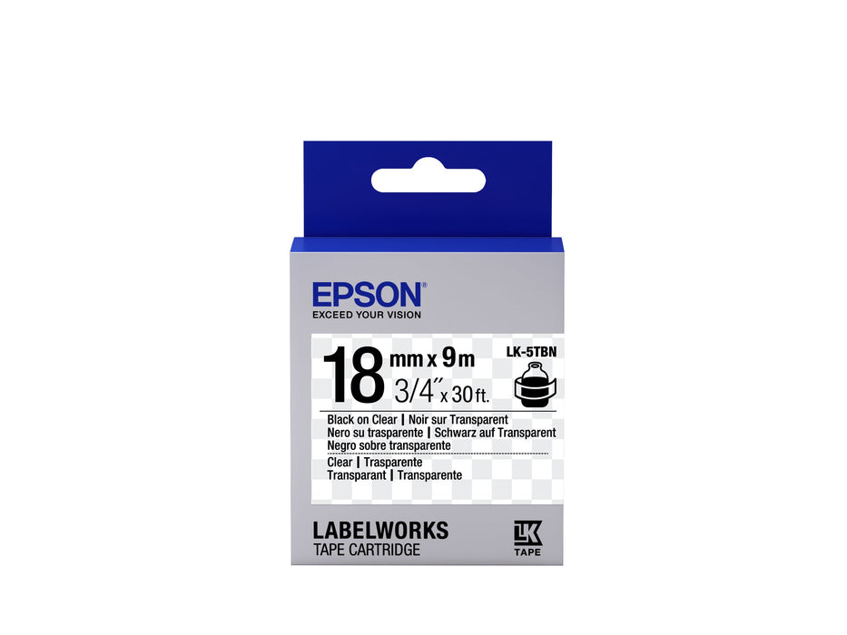 EAN 4058154158326 - Epson LK-5TBN cinta para impresora de etiquetas Negro sobre transparente imagen 1