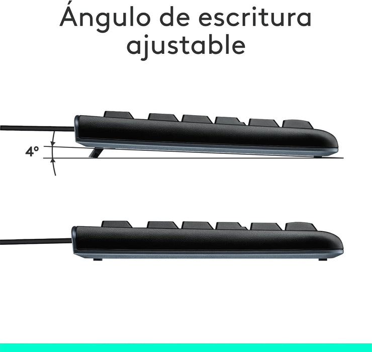 Teclado Español + Raton Logitech Mk120 Usb Negro - 920-002550