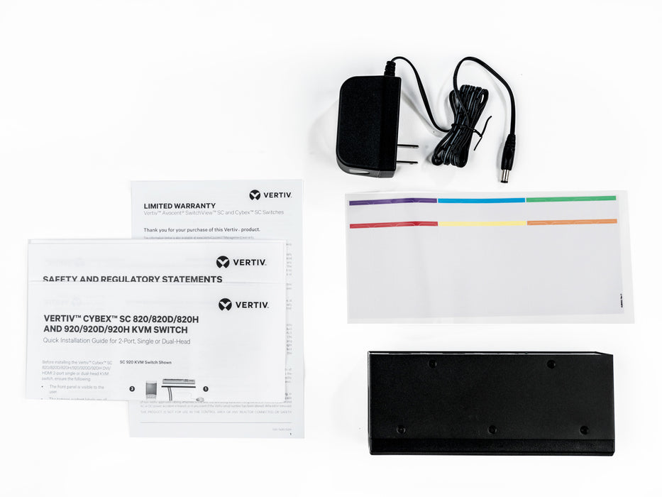 EAN 636430081991 - Vertiv Avocent SC820D-202 interruptor KVM Montaje en rack Negro imagen 2