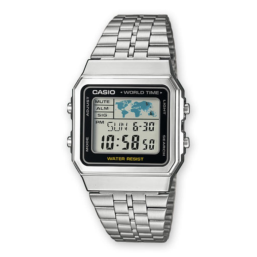 EAN 4971850050025 - Casio A500WEA-1EF reloj Reloj de pulsera Unisex Electrónico Negro, Plata imagen 1