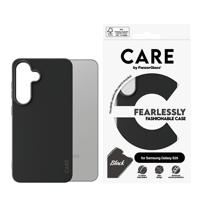 EAN 5715685016271 - PanzerGlass CARE™ by ® Case Black Samsung Galaxy S25 funda para teléfono móvil Negro imagen 2