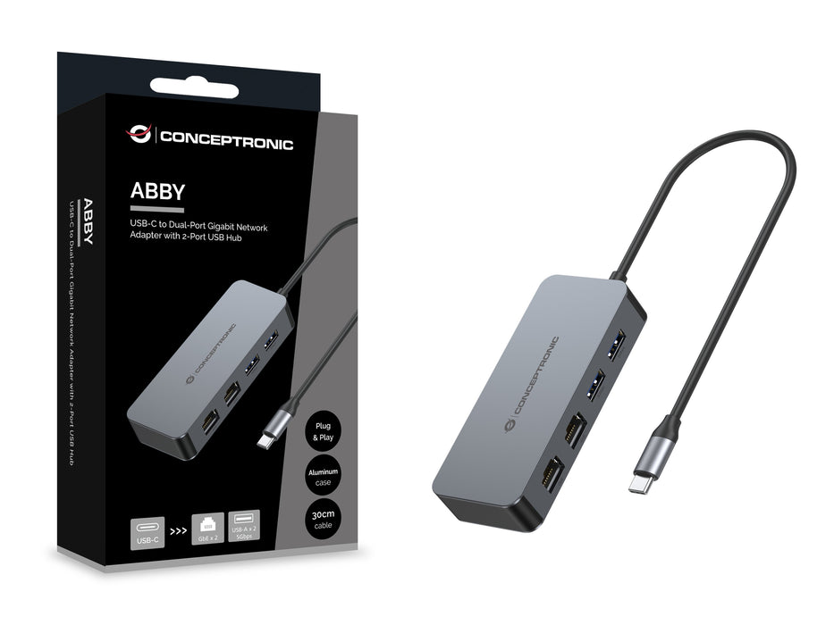 EAN 4015867243701 - Conceptronic ABBY24G base para portátil y replicador de puertos Alámbrico USB 3.2 Gen 1 (3.1 Gen 1) Type- imagen 5
