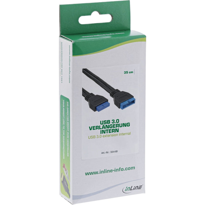 EAN 4043718187294 - InLine 33448I cable USB 0,35 m Negro imagen 2