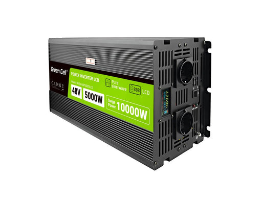 EAN 5904326374584 - Green Cell Przetwornica napicia PowerInverter LCD 48 V 5000W/10000W Przetwornica samochodowa z wywietlacz imagen 1