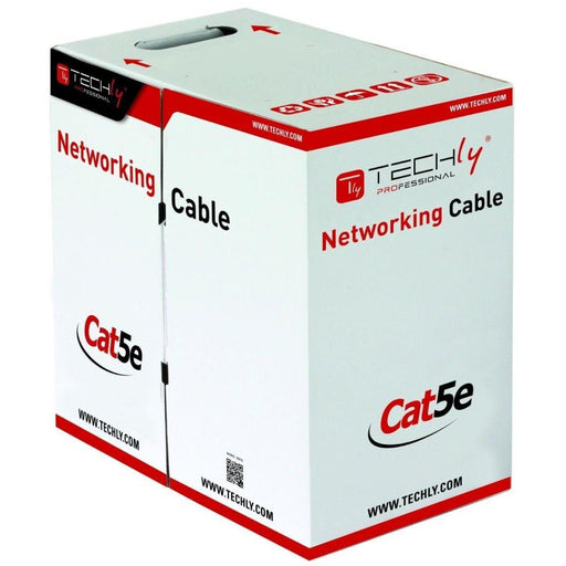 EAN 8057685303591 - Techly ITP7-UTP-IC-CCA cable de red Gris 305 m Cat5e U/UTP (UTP) imagen 1
