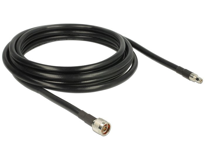 EAN 4043619130238 - DeLOCK 5m, N/RP-SMA cable coaxial CFD400, LLC400 Negro imagen 2