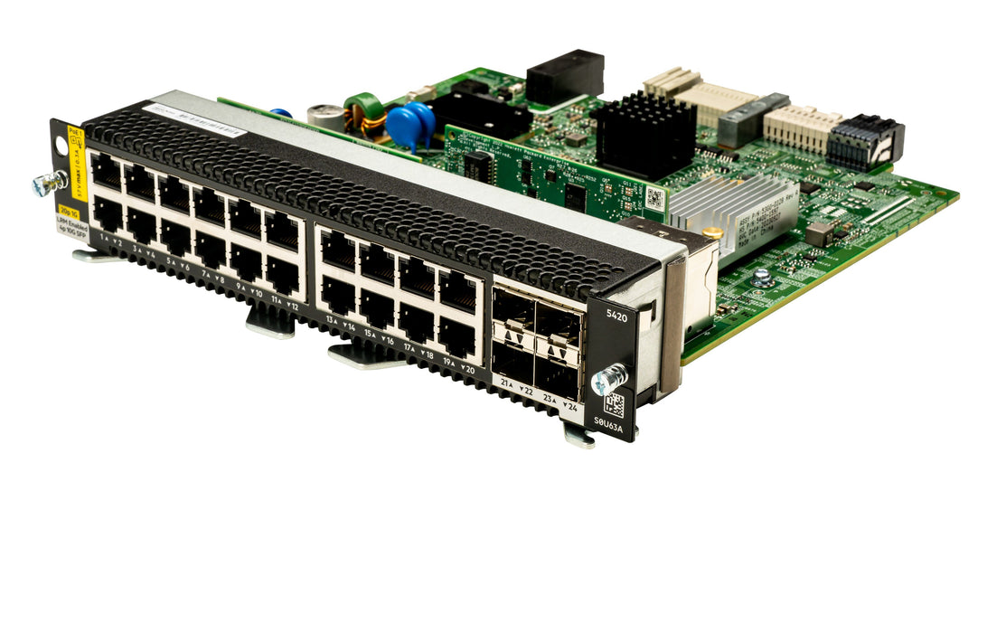 EAN 190017650715 - HPE Aruba Networking CX 5420 20p 10M/100M/1G Class4 PoE 4p SFP+ 1G/10G LRM Module módulo conmutador de red imagen 1