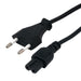 EAN 3700224718855 - MCL MC907GE-2M cable de transmisión Negro Enchufe tipo C C7 acoplador imagen 3
