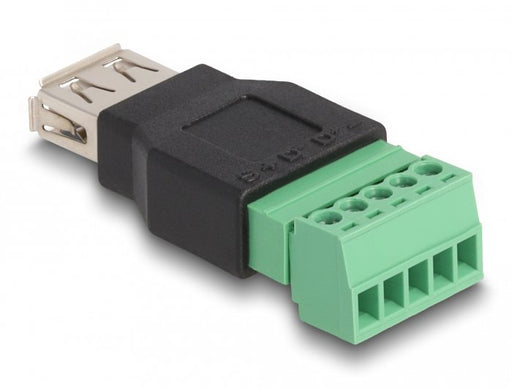 EAN 4043619659739 - DeLOCK 65973 cambiador de género para cable USB 2.0 Type-A 1 x 5 pin Negro, Verde imagen 2