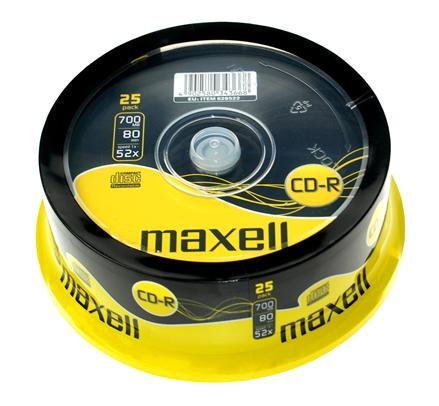 EAN 4902580502362 - Maxell CD-R 700MB 52x 25 pieza(s) imagen 1