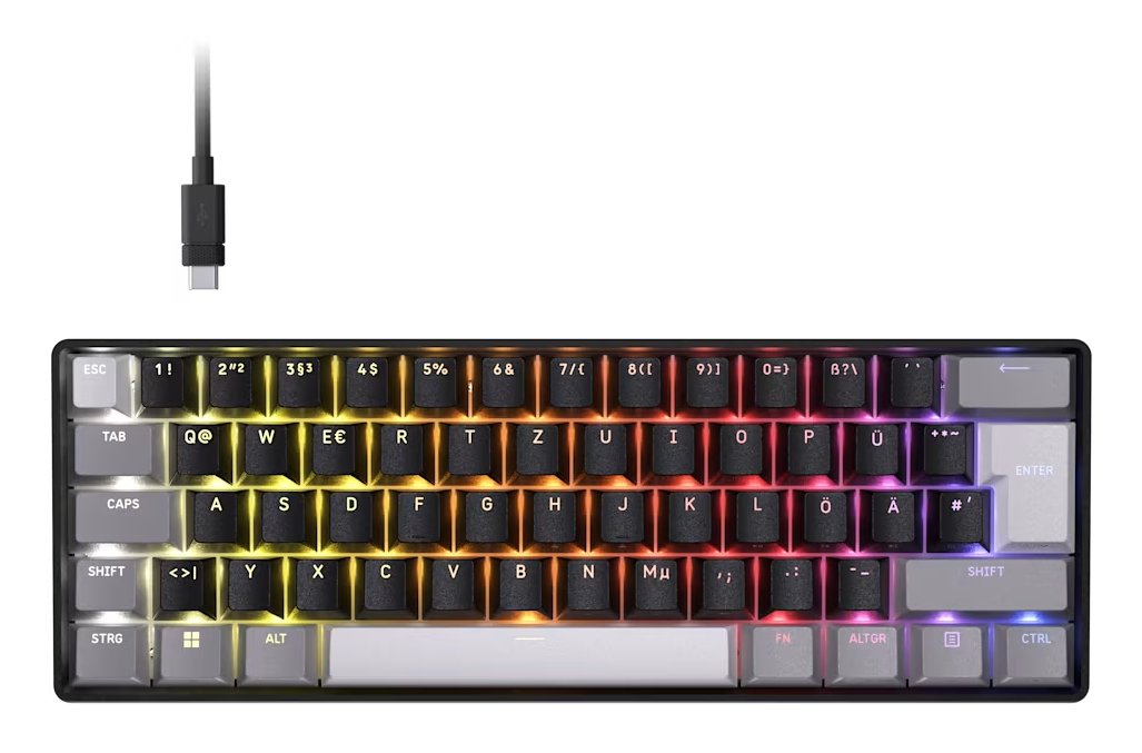 EAN 840440417088 - Corsair CLIPPER PRO MINI 60 Hall Effect teclado Juego USB QWERTZ Alemán Negro imagen 1