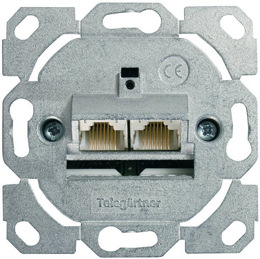 EAN 4018359262280 - Telegärtner 100022944 toma de corriente 2 x RJ-45 Zinc imagen 1