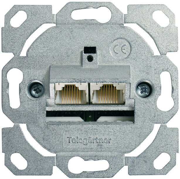 EAN 4018359262280 - Telegärtner 100022944 toma de corriente 2 x RJ-45 Zinc imagen 1
