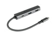 EAN 4014619881536 - Alcasa HUB-C002A hub de interfaz USB Tipo C 5000 Mbit/s Antracita imagen 1