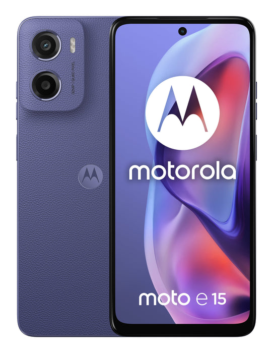 EAN 0840023281532 - Motorola moto e15 16,9 cm (6.67") SIM doble Android 14 Go edition 4G USB Tipo C 2 GB 64 GB 5200 mAh Lavan imagen 2