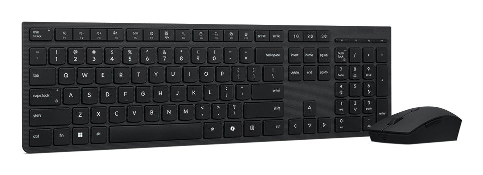 EAN 0195892114765 - Lenovo 4X31R64328 teclado Ratón incluido Oficina RF Wireless + Bluetooth Alemán Negro imagen 2