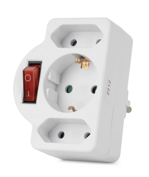 EAN 5999097904405 - Entac EPAG-1EE2E-SW adaptador de enchufe eléctrico Tipo F Tipo C (Euroconcexión) + Tipo F Blanco imagen 1