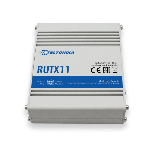EAN 4779027312378 - Teltonika RUTX11 router inalámbrico Gigabit Ethernet Doble banda (2,4 GHz / 5 GHz) 4G Gris imagen 3