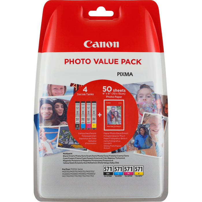 EAN 8714574632070 - Canon 0386C006 cartucho de tinta 4 pieza(s) Original Rendimiento estándar Negro, Cian, Amarillo, Magenta imagen 1
