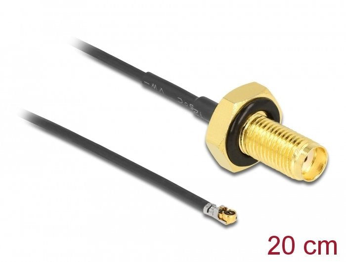 EAN 4043619126637 - DeLOCK 12663 cable coaxial 0,2 m Negro imagen 2