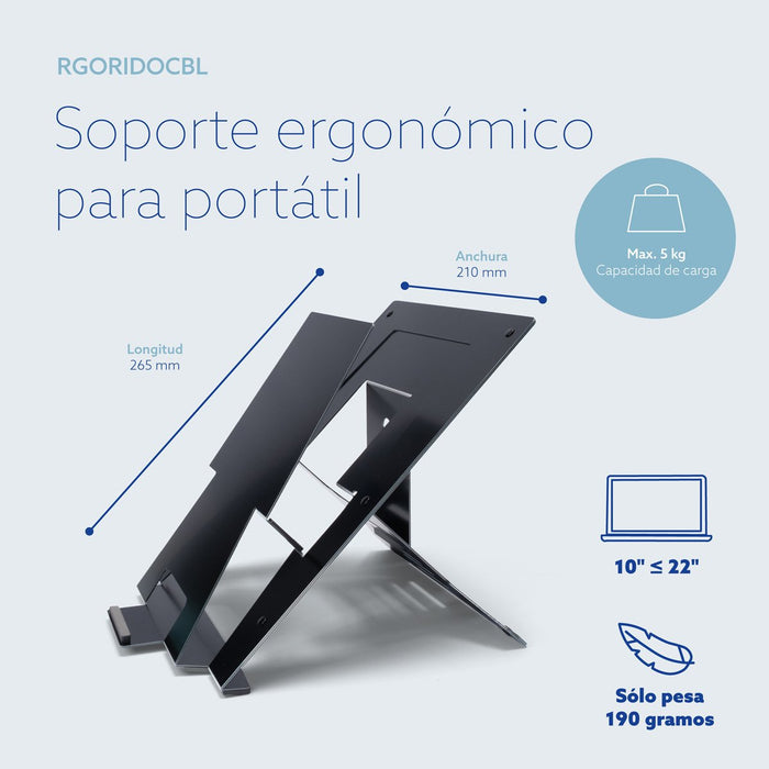 EAN 8719274491712 - R-Go Tools RGORIDOCBL soporte para ordenador portátil 55,9 cm (22") imagen 13