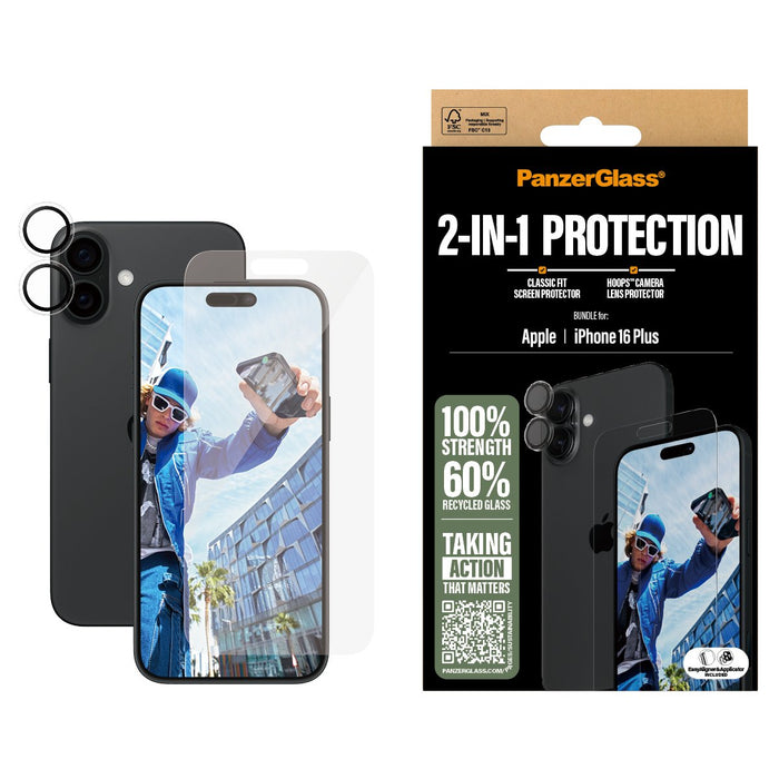EAN 5715685011337 - PanzerGlass ® 2-in-1 Bundle iPhone 16 Plus Protector de pantalla Apple 1 pieza(s) imagen 2