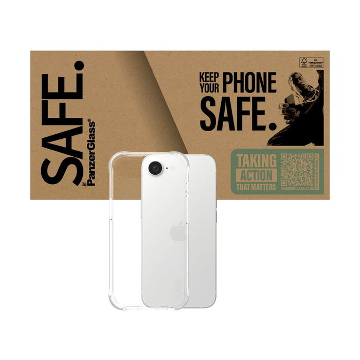 EAN 5715685023125 - PanzerGlass SAFE. by ® TPU Case Transparent iPhone 16e funda para teléfono móvil Transparente imagen 2