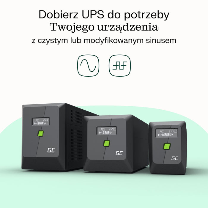 EAN 5904326375598 - Green Cell sistema de alimentación ininterrumpida (UPS) Línea interactiva 0,85 kVA 480 W 2 salidas AC imagen 8