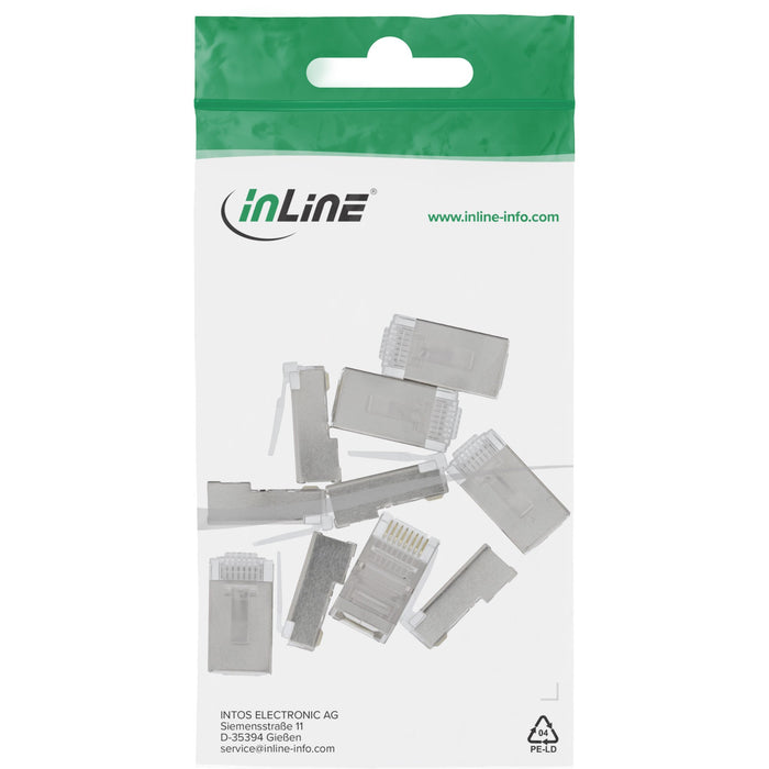 EAN 4043718009596 - InLine 74000 conector 8P8C RJ45 Plata imagen 3