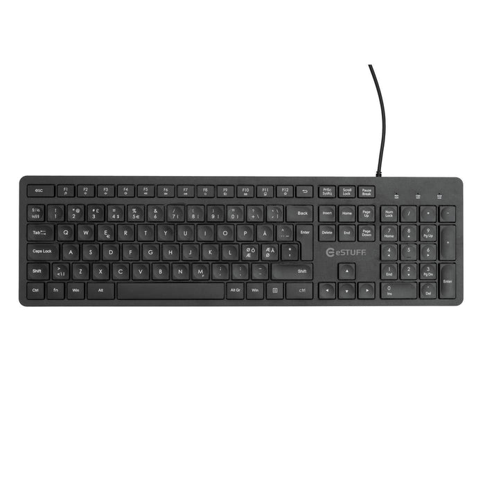 EAN 5704174593553 - eSTUFF GLB211102 teclado Oficina USB QWERTY Nórdico Negro imagen 2